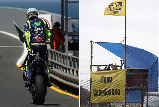 Gli auguri al pesarese per il suo 38° compleanno dai fan in pista / GettyImages
