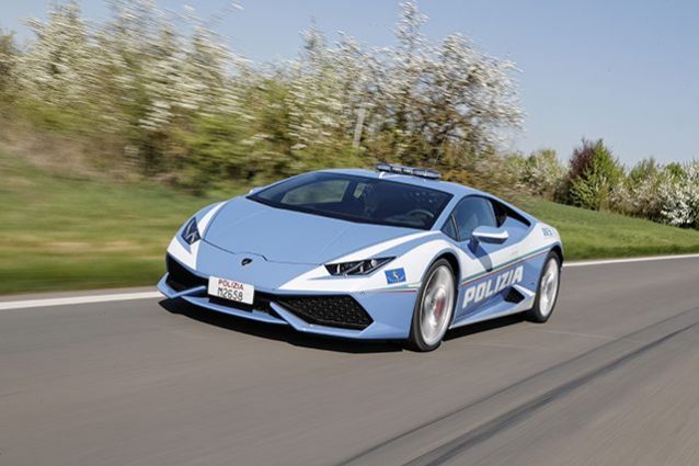 La nuova Lamborghini Huracán della Polizia