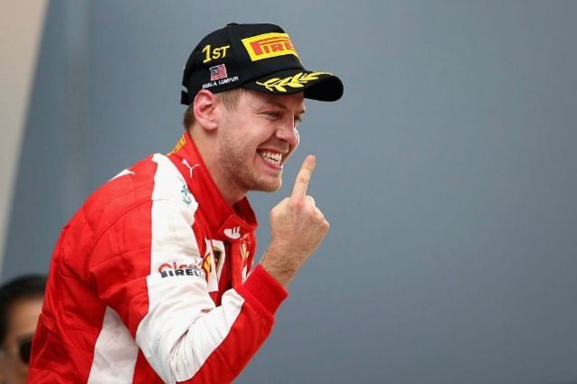 prima vittoria Vettel Ferrari copertina 2015