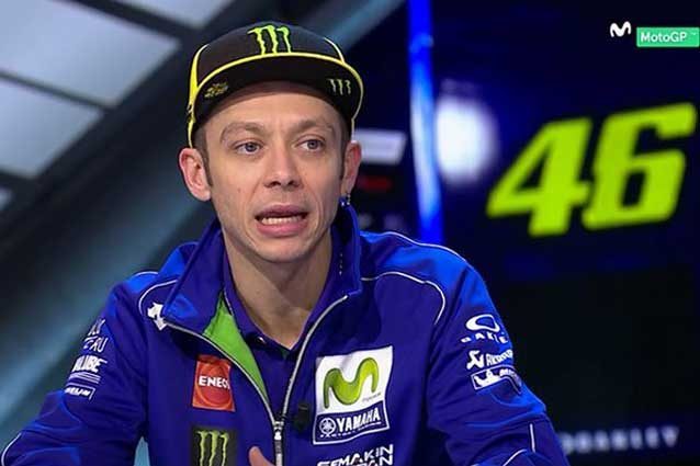 Valentino Rossi durante l'intervista / Movistar Tv