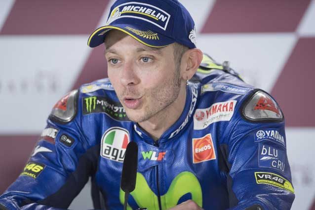 Valentino Rossi durante la conferenza stampa del Gp del Qatar / GettyImages
