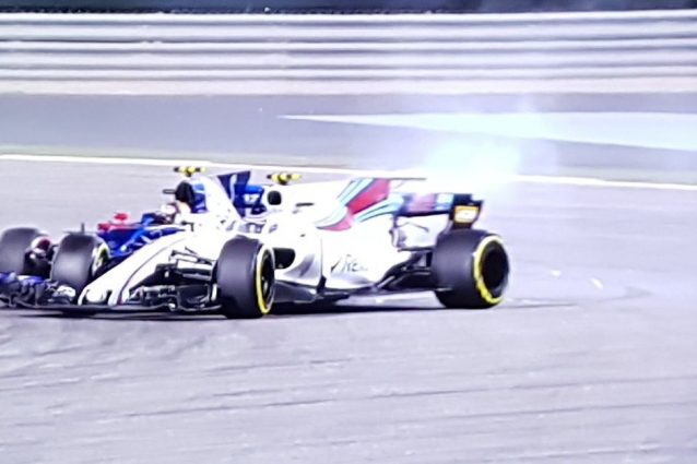 Incidente tra Stroll e Sainz