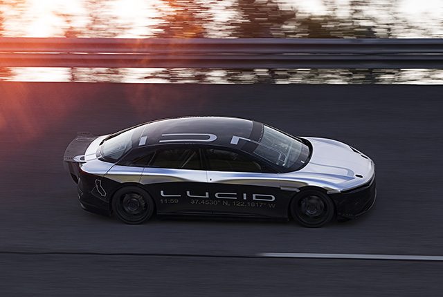 Lucid Air Alpha Speed Car