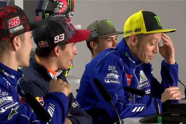 Valentino Rossi risponde alle domande dai social in conferenza stampa / MotoGP.com