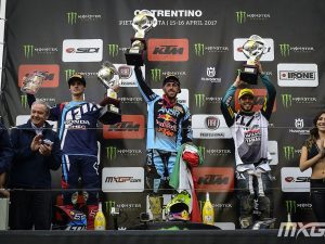 Cairoli sul gradino più alto del podio in Trentino – credito fotografico Youthstream