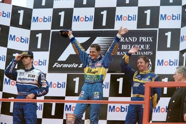 Podio GP Belgio 1995