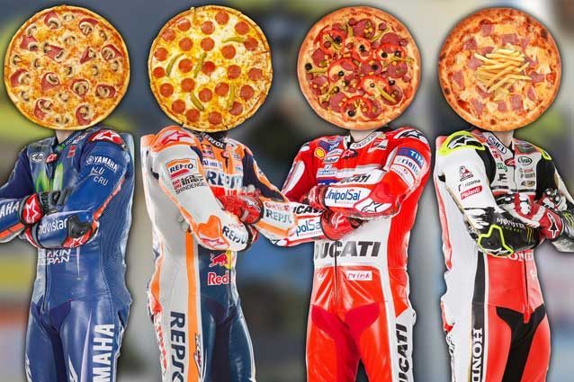 I rivali di Valentino Rossi nel mondiale versione pizza / MotoGP.com