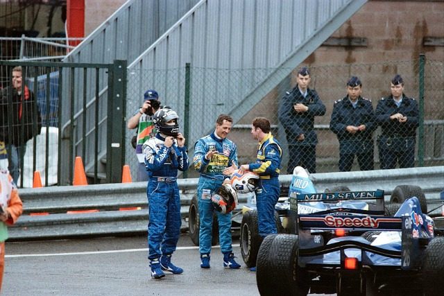 Schumi e Hill Spa 1995