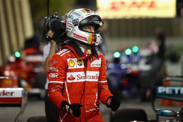 Sebastian Vettel dopo la vittoria in Bahrain – Getty Images