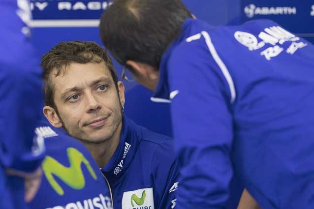 Valentino Rossi al box Yamaha / GettyImages