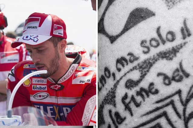 Andrea Dovizioso e quel tattoo fatto dopo la morte di Simoncelli / Instagram