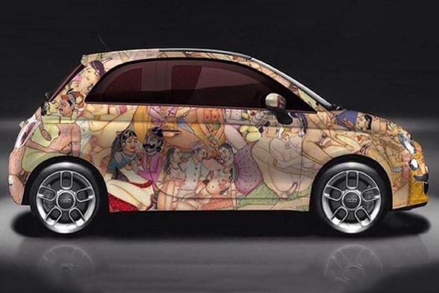 Lapo Elkann ei suoi lunedì creativi: ecco la 500 Kar_masutra Lapo Elkann ei suoi lunedì creativi: ecco la 500 Kar_masutra