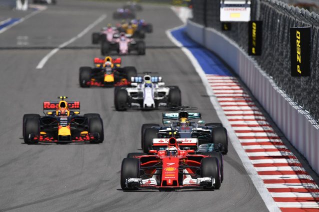 La partenza del Gran Premio di Russia – Getty Images