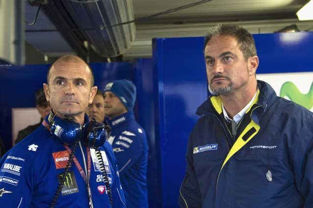 Il direttore del team Yamaha Massimo Meregalli e i responsabile Michelin Piero Taramasso / GettyImages