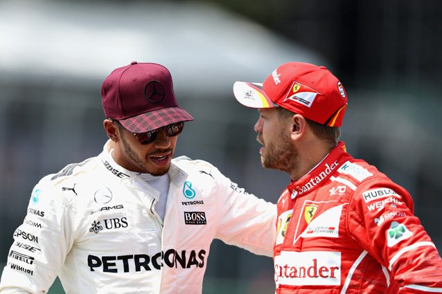 Lewis Hamilton e Sebastian Vettel – Getty Images