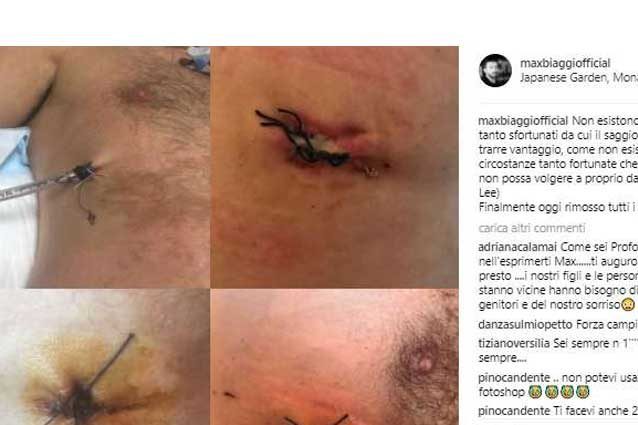 Il post di Max Biaggi su Instagram