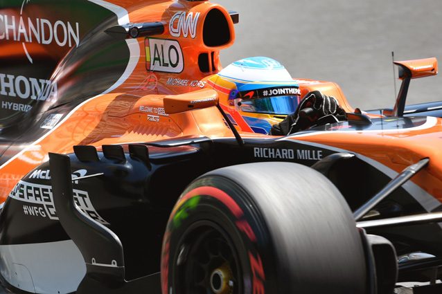 La McLaren di Fernando Alonso – Getty Images