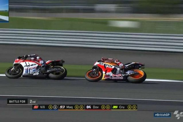 Dovizioso supera Marquez e si porta in 4° posizione