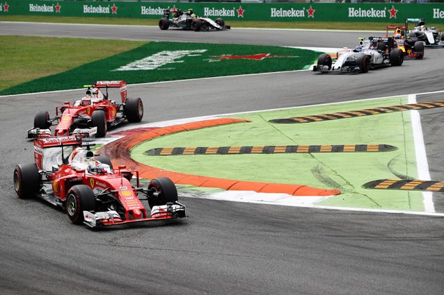 Le due Ferrari nel GP d'Italia – Getty Images