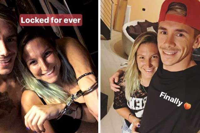 Kiara Fontanesi e Scott Redding "Locked for ever" / Instagram