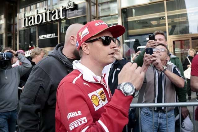 Kimi Raikkonen a Helsinki per un evento Santander / GettyImages