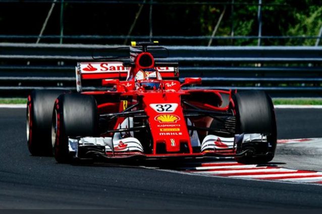 Leclerc in pista con la Ferrari – Foto Twitter @Scuderia Ferrari