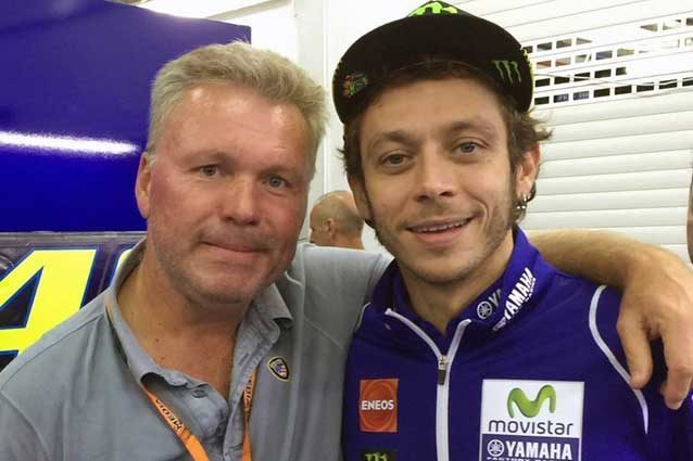 Marco Guidetti con Valentino Rossi / Facebook