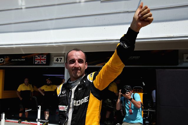 Robert Kubica ringrazia i tifosi dell'Hungaroring – Getty Images