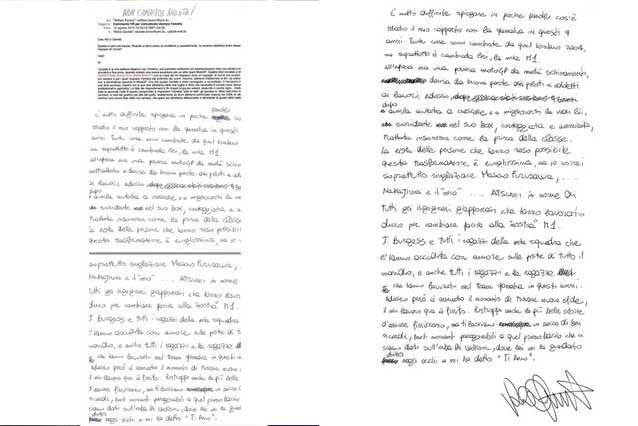 La lettera di addio alla Yamaha scritta da Valentino Rossi nel 2010 / Shannonscharity