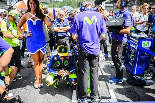 Valentino Rossi sulla griglia di partenza del Gp d'Austria / Gettyimages