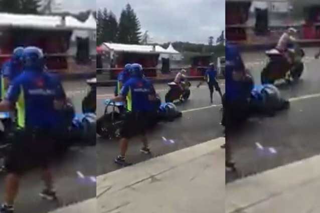 Nuovo video dell’incidente tra Iannone e Aleix Espargaro