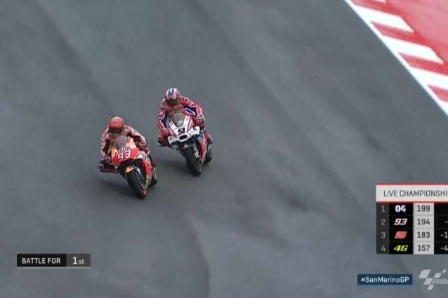 Marquez supera Petrucci e guadagna margine