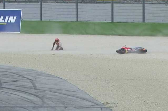 MotoGP Misano, pole di Vinales, Dovizioso in piazza d’onore. Marquez cade ma è in prima fila
