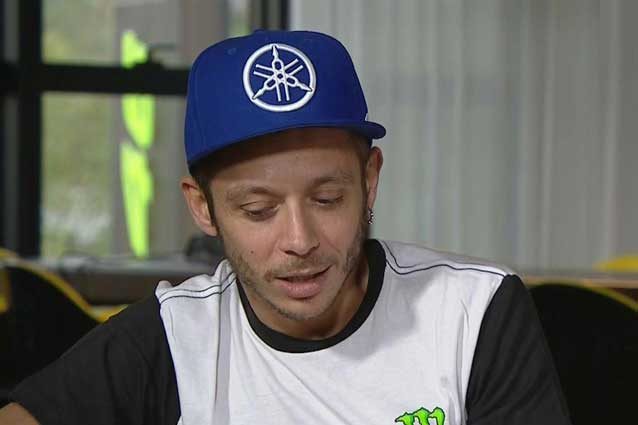 Valentino Rossi durante l'intervista / Sky Sport MotoGP