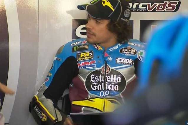 Franco Morbidelli al box / MotoGP.com