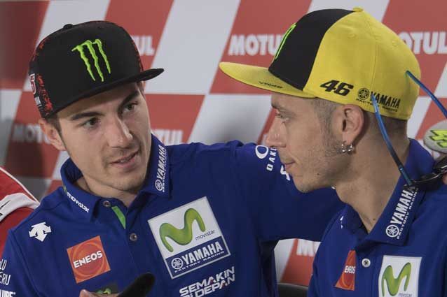 Maverick Vinales e Valentino Rossi / Getty Images