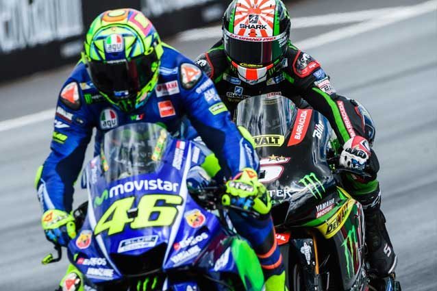 Valentino Rossi e Johann Zarco / Getty Images