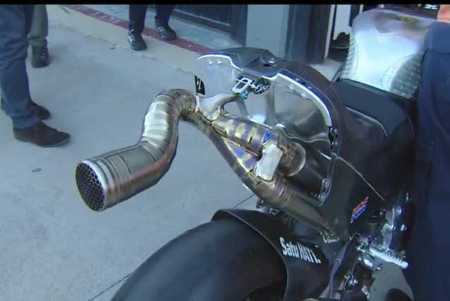 Il nuovo scarico Honda sulla RC213V / MotoGP.com