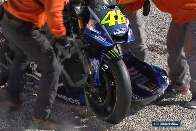 Pesantemente danneggiata la M1 / MotoGP.com