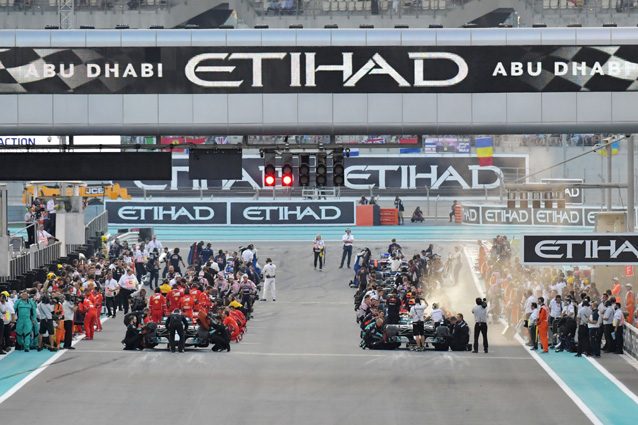 La griglia di partenza di Abu Dhabi – Getty images