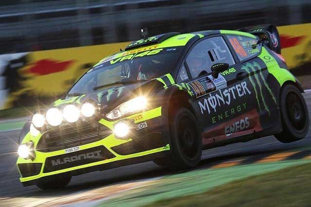 Valentino Rosi navigato da Carlo Cassina in azione al Monza Rally Show / Monza Circuit