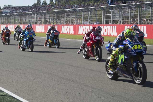 La partenza del Gp di Valencia 2017 (Getty Images)