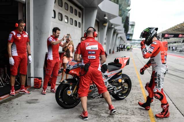 Jorge Lorenzo durante i test di Sepang / Getty Images