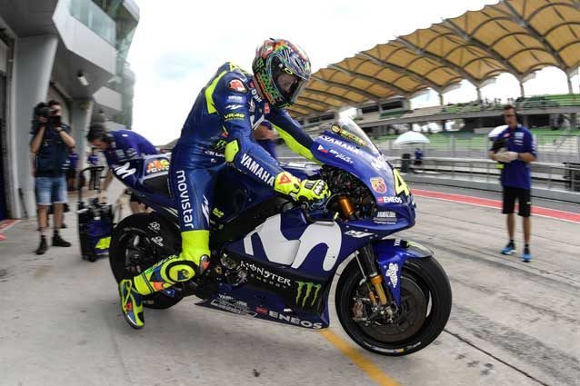 Valentino Rossi nei test di Speang 2018 / Getty Images