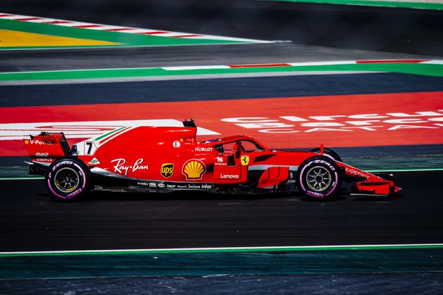 La Ferrari di Kimi Raikkonen con le gomme Ultrasoft – Sito Media Ferrari