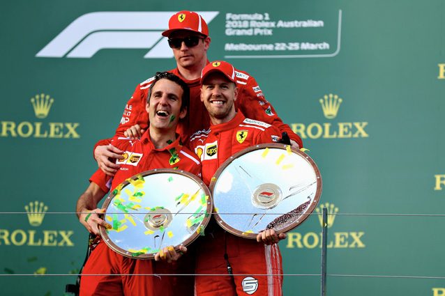 Sebastian Vettel e Kimi Raikkonen – Getty images