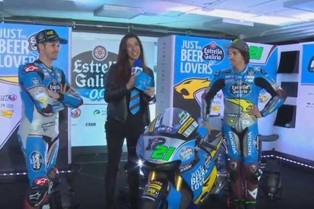 Luthi e Morbidelli durante la presentazione a Jarama
