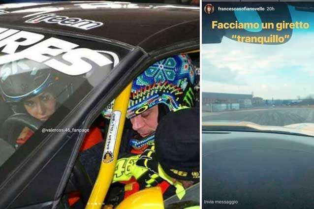 Francesca Novello copilota di Valentino Rossi / Instagram