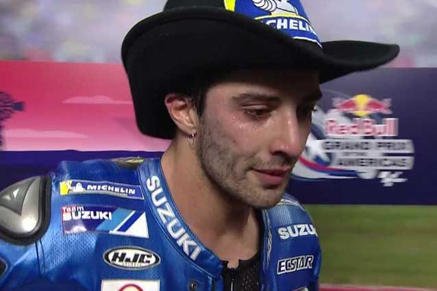 Iannone in lacrime dopo il podio negli Usa Sky Sport