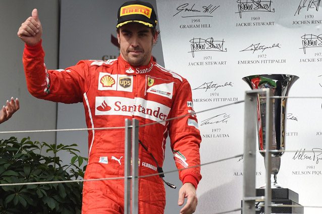 Fernando Alonso ai tempi della Ferrari – Getty images